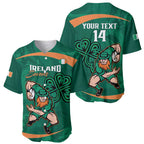 Custom Ireland Rugby Sevens Baseball Jersey Go Champions Irish Shamrock