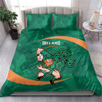 Ireland Rugby Sevens Bedding Set Go Champions Irish Shamrock