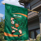 Ireland Rugby Sevens Garden Flag Go Champions Irish Shamrock