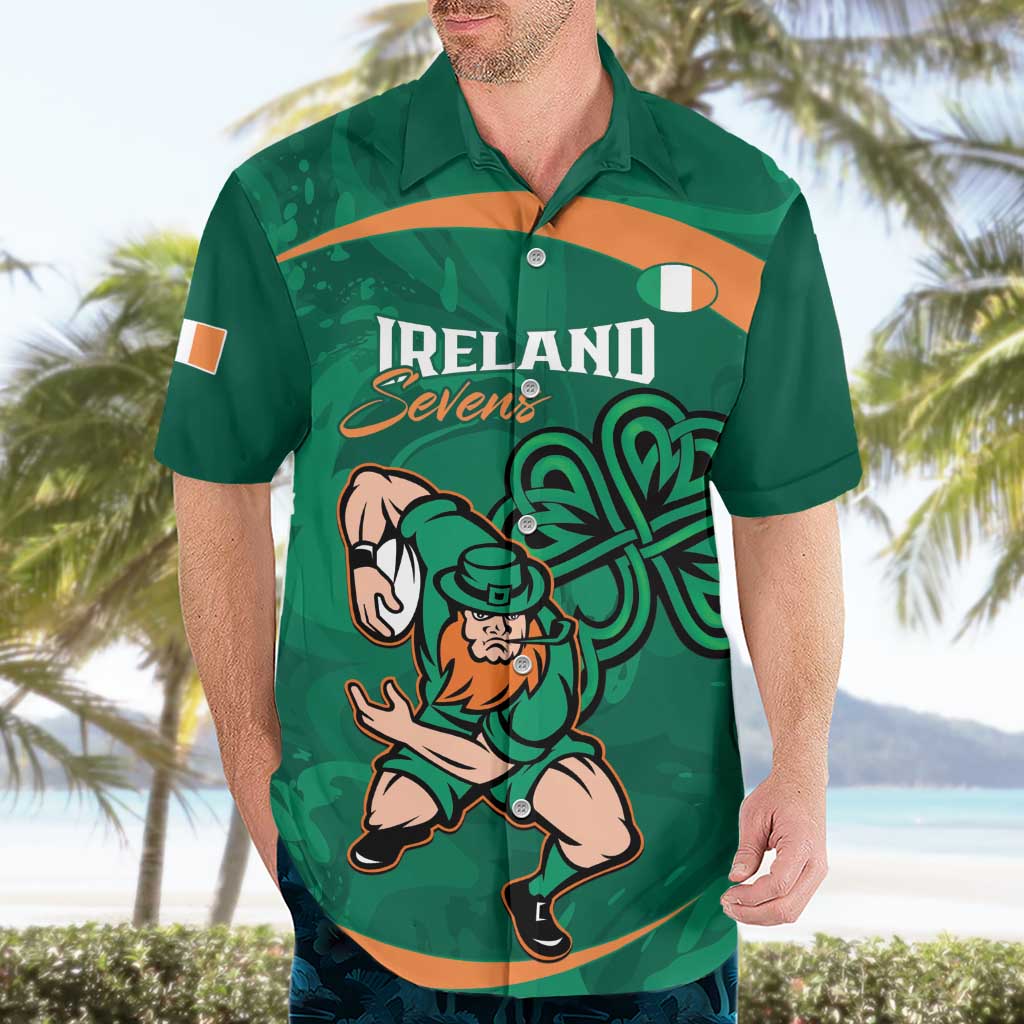 Custom Ireland Rugby Sevens Hawaiian Shirt Go Champions Irish Shamrock