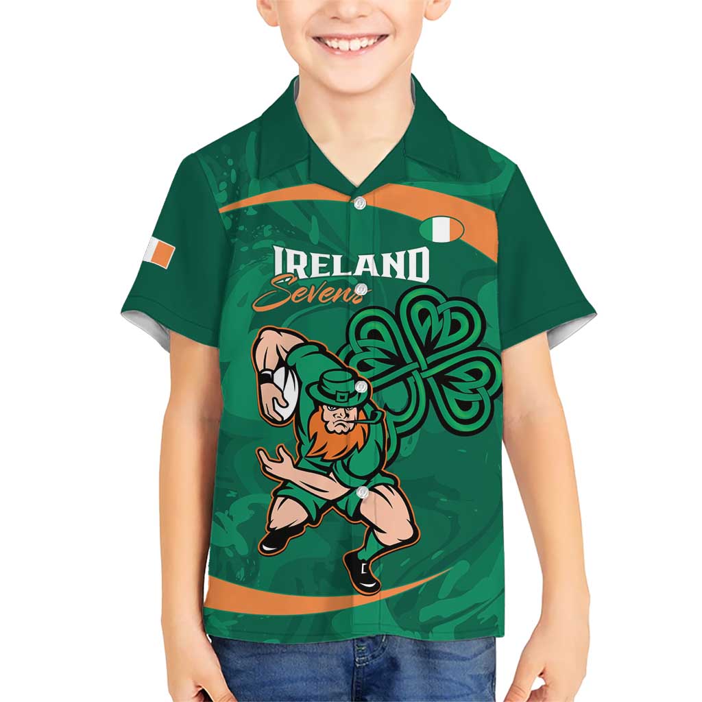 Custom Ireland Rugby Sevens Hawaiian Shirt Go Champions Irish Shamrock