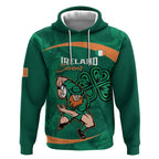 Custom Ireland Rugby Sevens Hoodie Go Champions Irish Shamrock