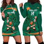 Custom Ireland Rugby Sevens Hoodie Dress Go Champions Irish Shamrock