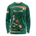 Custom Ireland Rugby Sevens Long Sleeve Shirt Go Champions Irish Shamrock