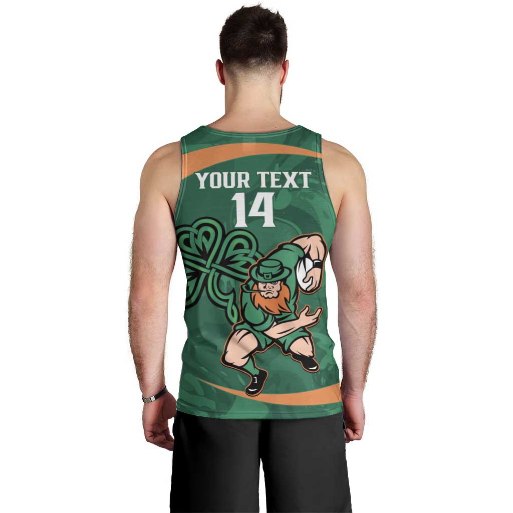 Custom Ireland Rugby Sevens Men Tank Top Go Champions Irish Shamrock