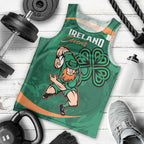 Custom Ireland Rugby Sevens Men Tank Top Go Champions Irish Shamrock