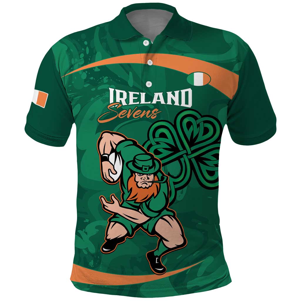 Custom Ireland Rugby Sevens Polo Shirt Go Champions Irish Shamrock