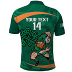 Custom Ireland Rugby Sevens Polo Shirt Go Champions Irish Shamrock