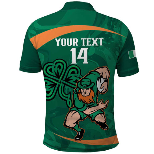 Custom Ireland Rugby Sevens Polo Shirt Go Champions Irish Shamrock