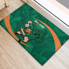 Ireland Rugby Sevens Rubber Doormat Go Champions Irish Shamrock