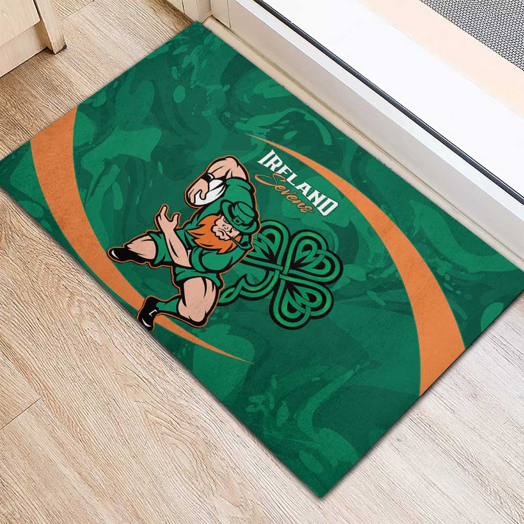 Ireland Rugby Sevens Rubber Doormat Go Champions Irish Shamrock