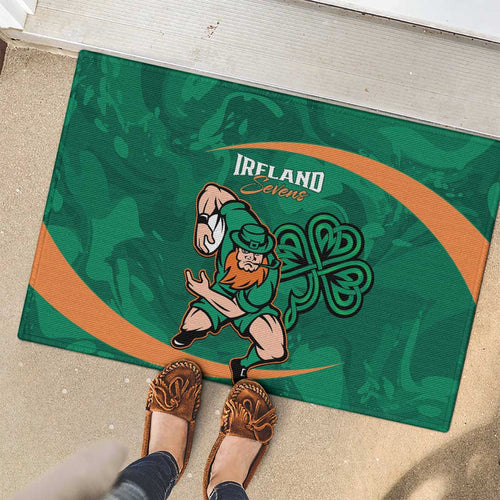 Ireland Rugby Sevens Rubber Doormat Go Champions Irish Shamrock