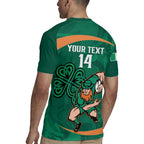 Custom Ireland Rugby Sevens Rugby Jersey Go Champions Irish Shamrock