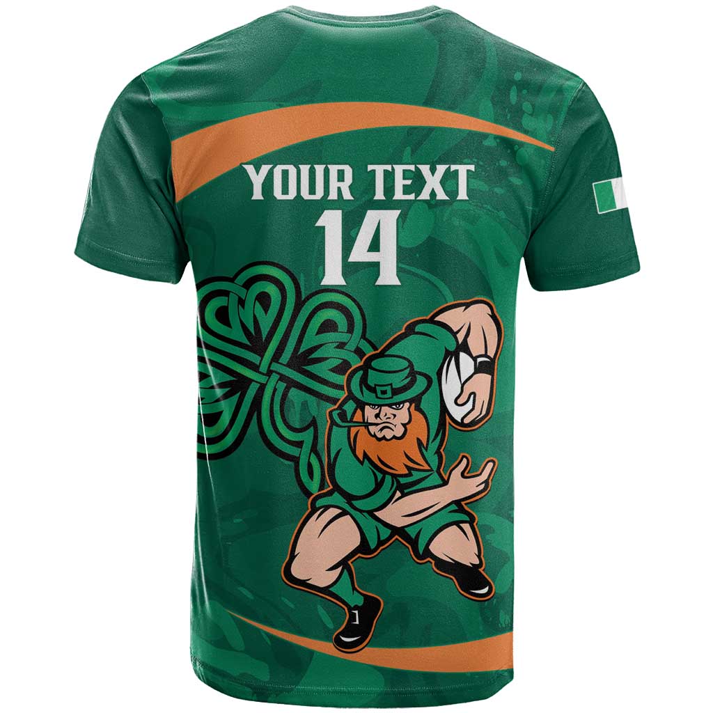 Custom Ireland Rugby Sevens T Shirt Go Champions Irish Shamrock