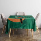 Ireland Rugby Sevens Tablecloth Go Champions Irish Shamrock