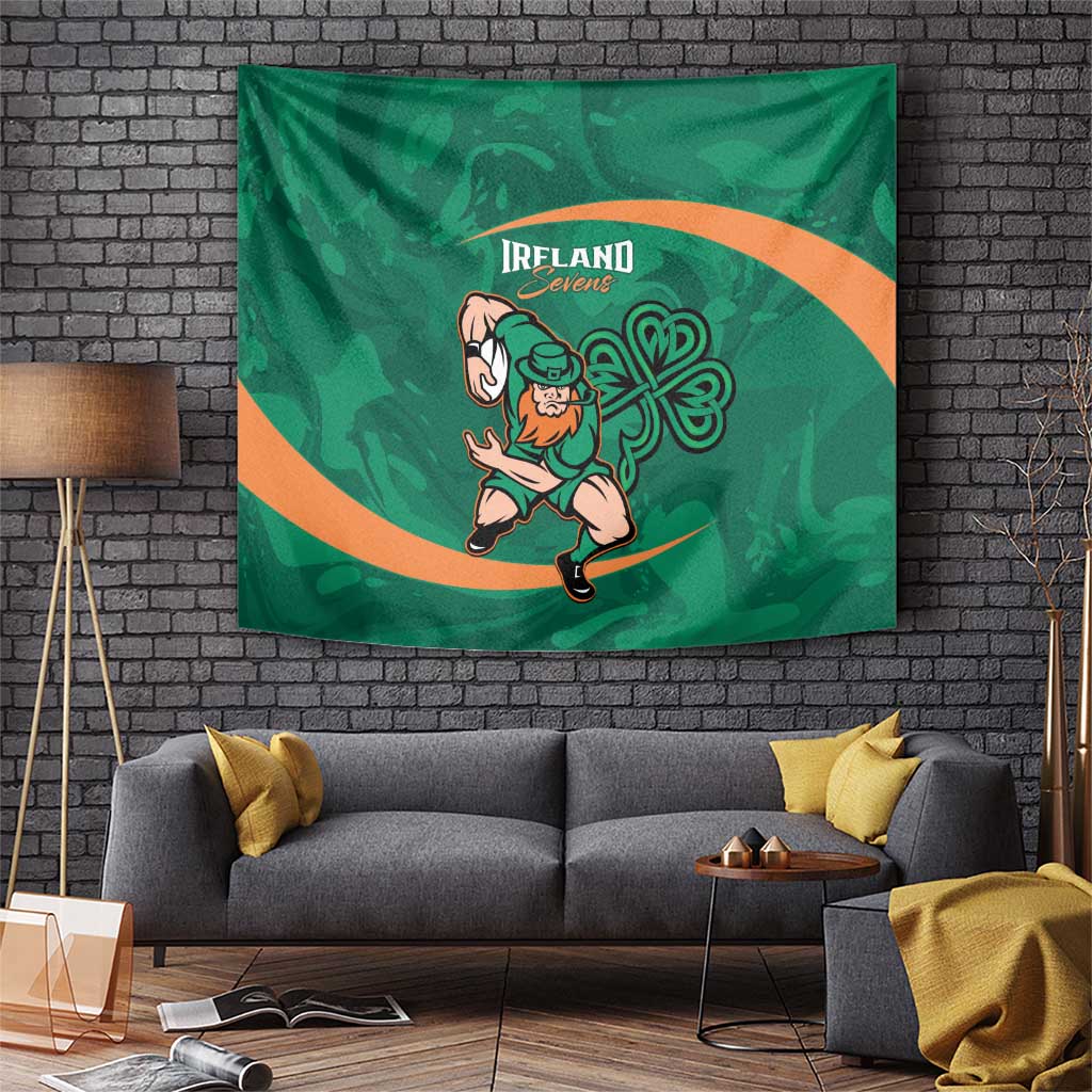 Ireland Rugby Sevens Tapestry Go Champions Irish Shamrock