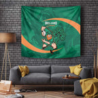 Ireland Rugby Sevens Tapestry Go Champions Irish Shamrock