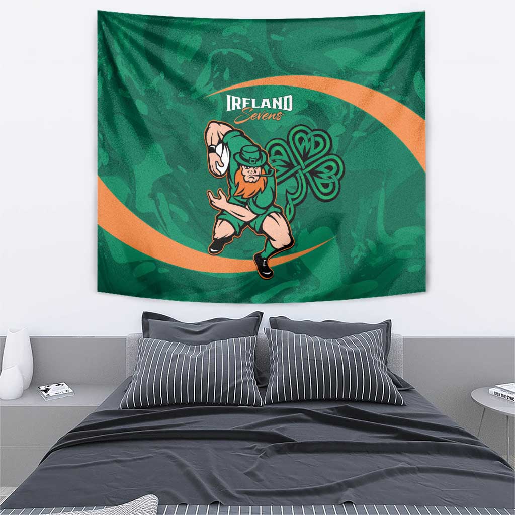 Ireland Rugby Sevens Tapestry Go Champions Irish Shamrock