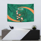 Ireland Rugby Sevens Tapestry Go Champions Irish Shamrock