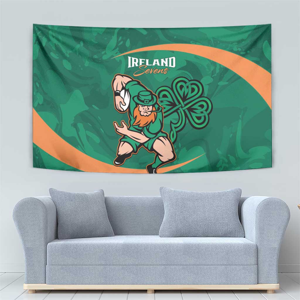 Ireland Rugby Sevens Tapestry Go Champions Irish Shamrock