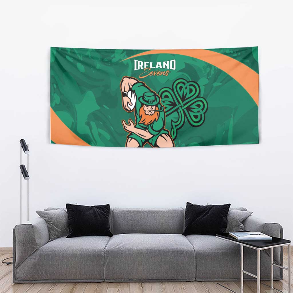 Ireland Rugby Sevens Tapestry Go Champions Irish Shamrock