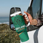 Personalised Ireland Rugby Sevens Tumbler With Handle Go Champions Irish Shamrock