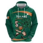 Custom Ireland Rugby Sevens Zip Hoodie Go Champions Irish Shamrock