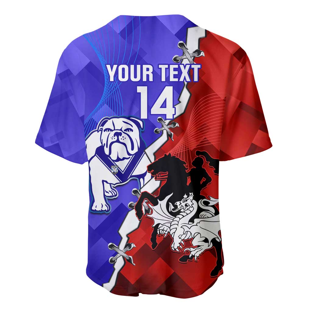 Custom Bulldogs And Dragons Rugby 2025 Baseball Jersey Dynamic Style
