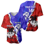 Custom Bulldogs And Dragons Rugby 2025 Baseball Jersey Dynamic Style