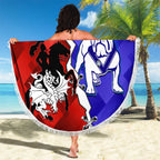 Custom Bulldogs And Dragons Rugby 2025 Beach Blanket Dynamic Style