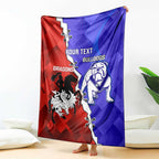 Custom Bulldogs And Dragons Rugby 2025 Blanket Dynamic Style