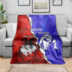 Custom Bulldogs And Dragons Rugby 2025 Blanket Dynamic Style