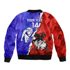 Custom Bulldogs And Dragons Rugby 2025 Bomber Jacket Dynamic Style