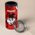 Bulldogs And Dragons Rugby 2025 4 in 1 Can Cooler Tumbler Dynamic Style