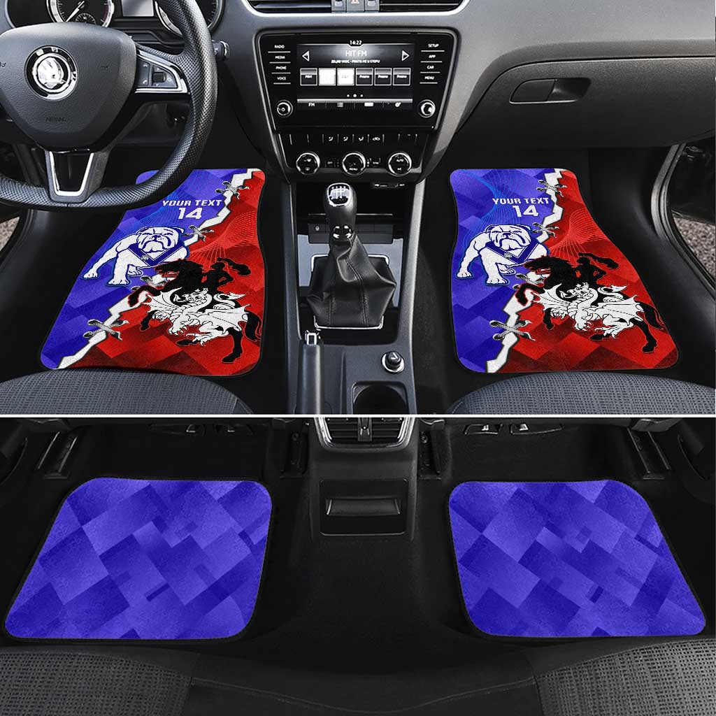 Custom Bulldogs And Dragons Rugby 2025 Car Mats Dynamic Style