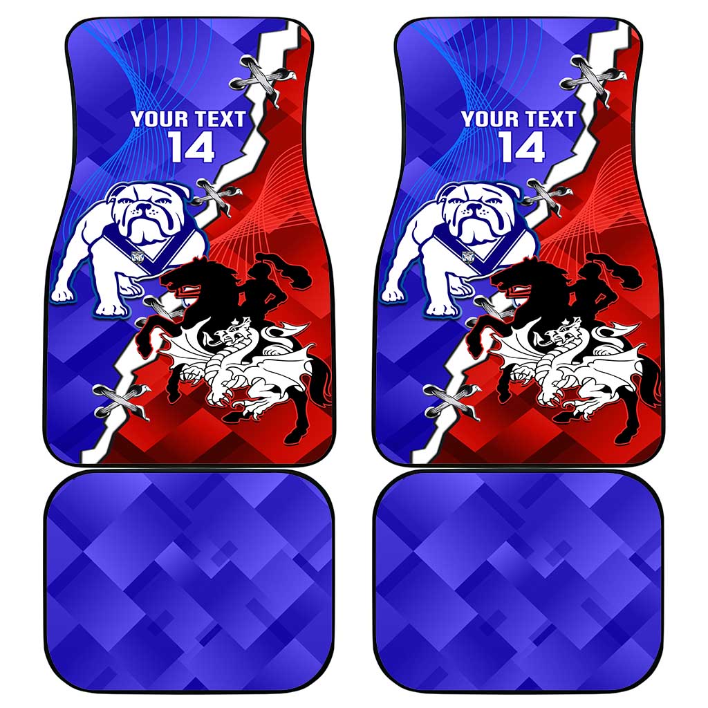 Custom Bulldogs And Dragons Rugby 2025 Car Mats Dynamic Style