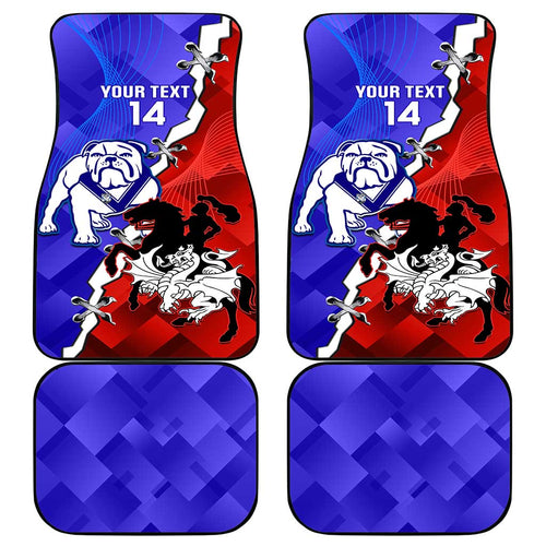 Custom Bulldogs And Dragons Rugby 2025 Car Mats Dynamic Style