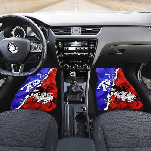 Custom Bulldogs And Dragons Rugby 2025 Car Mats Dynamic Style