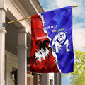 Custom Bulldogs And Dragons Rugby 2025 Garden Flag Dynamic Style