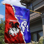 Custom Bulldogs And Dragons Rugby 2025 Garden Flag Dynamic Style