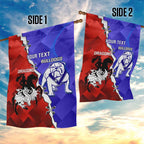 Custom Bulldogs And Dragons Rugby 2025 Garden Flag Dynamic Style