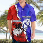 Custom Bulldogs And Dragons Rugby 2025 Hawaiian Shirt Dynamic Style
