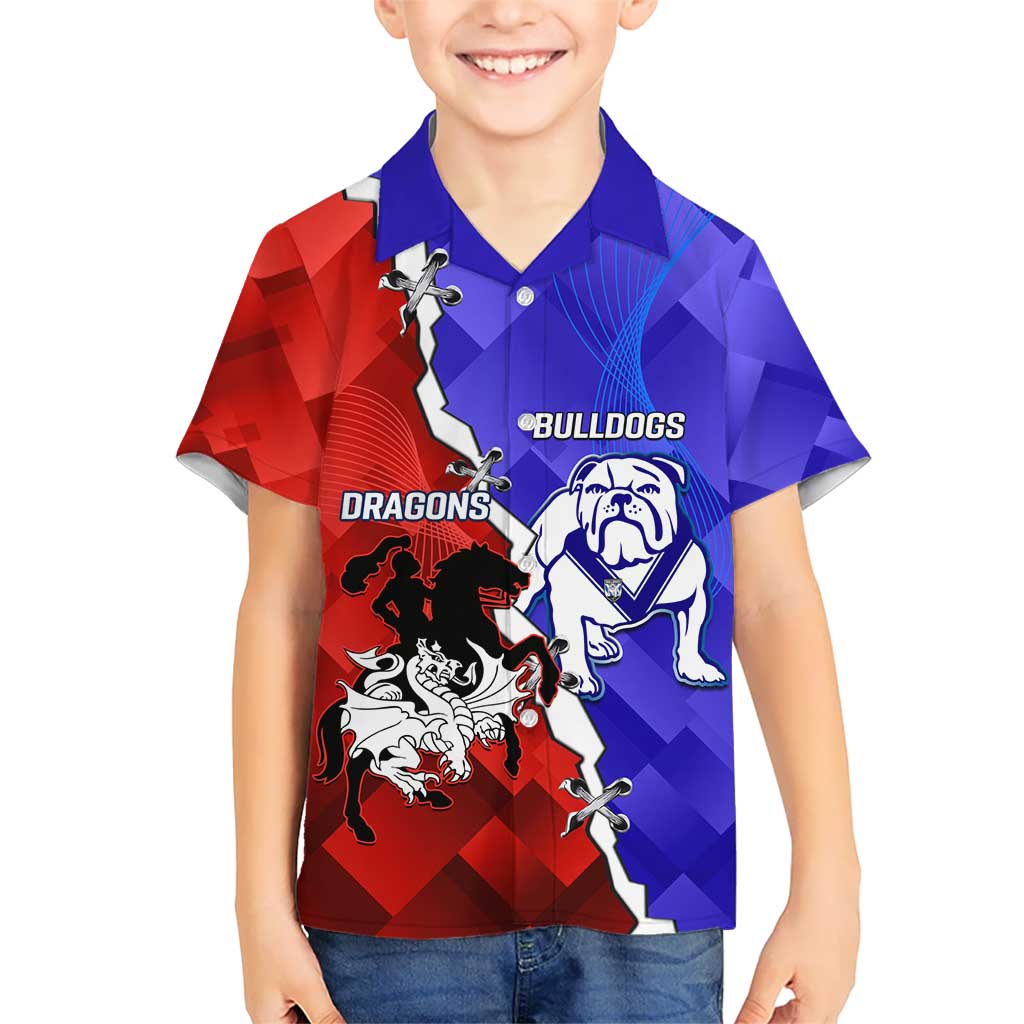 Custom Bulldogs And Dragons Rugby 2025 Hawaiian Shirt Dynamic Style