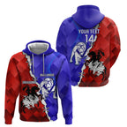 Custom Bulldogs And Dragons Rugby 2025 Hoodie Dynamic Style