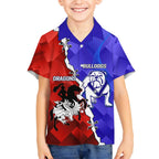 Custom Bulldogs And Dragons Rugby 2025 Kid Hawaiian Shirt Dynamic Style