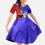 Custom Bulldogs And Dragons Rugby 2025 Kid Short Sleeve Dress Dynamic Style