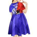 Custom Bulldogs And Dragons Rugby 2025 Kid Short Sleeve Dress Dynamic Style