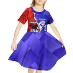 Custom Bulldogs And Dragons Rugby 2025 Kid Short Sleeve Dress Dynamic Style