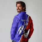 Custom Bulldogs And Dragons Rugby 2025 Long Sleeve Polo Shirt Dynamic Style