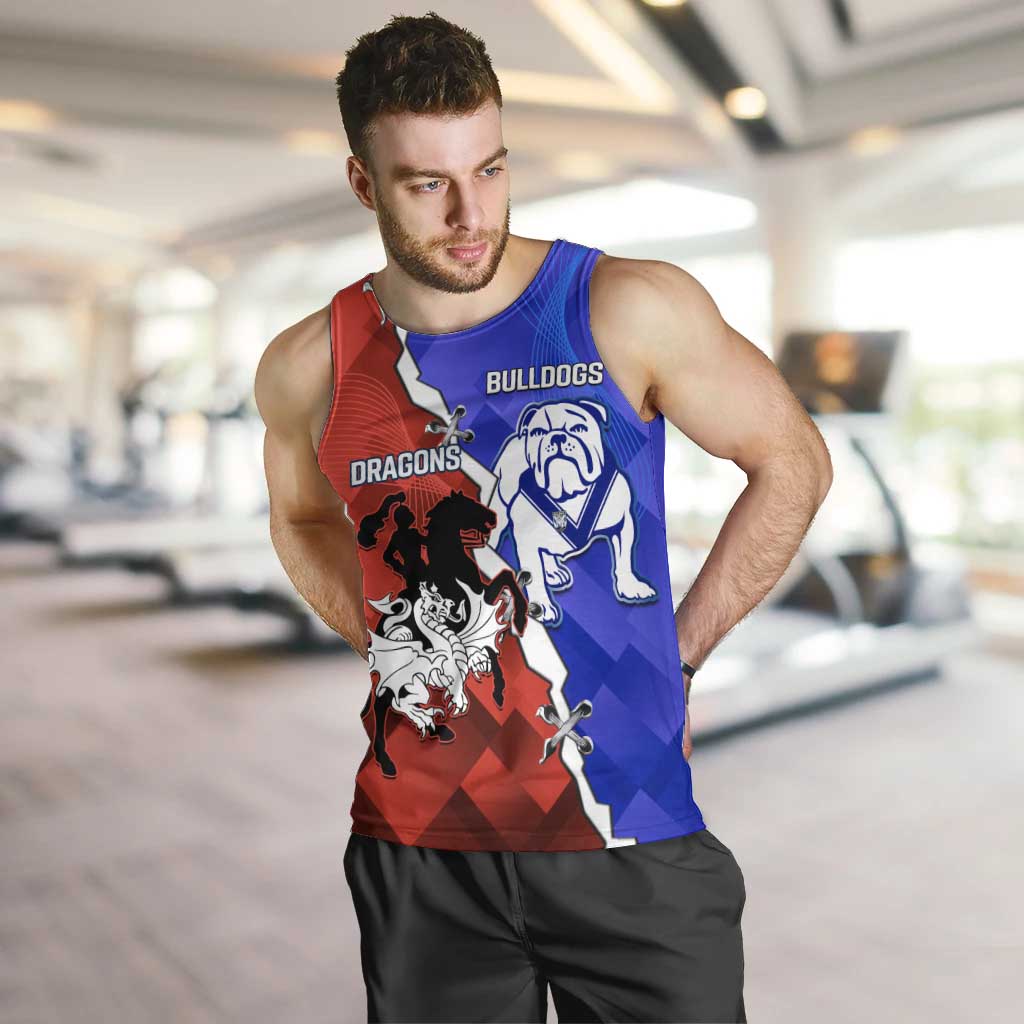 Custom Bulldogs And Dragons Rugby 2025 Men Tank Top Dynamic Style
